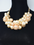 Aspen Pearl and Gold Bib  Necklace
