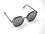 Aster Silver Mirrored Lens Sunglasses Black