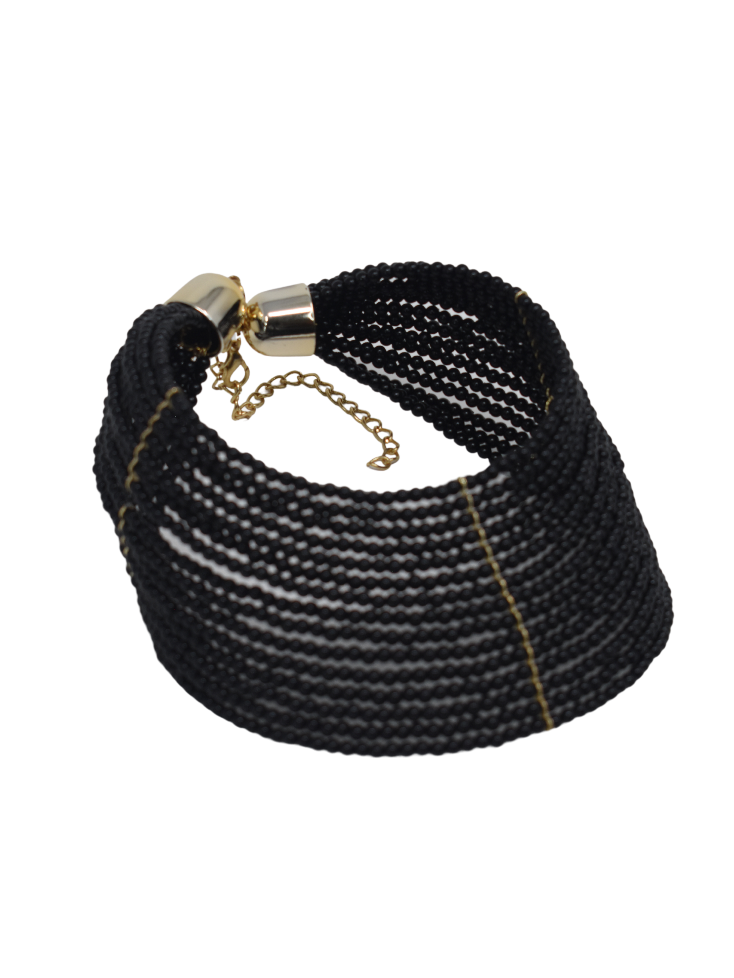 The fashion greats will be proud once they see you in our Aurora beaded black choker necklace.