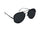 Bergenia Geometric Aviator Style Sunglasses Black