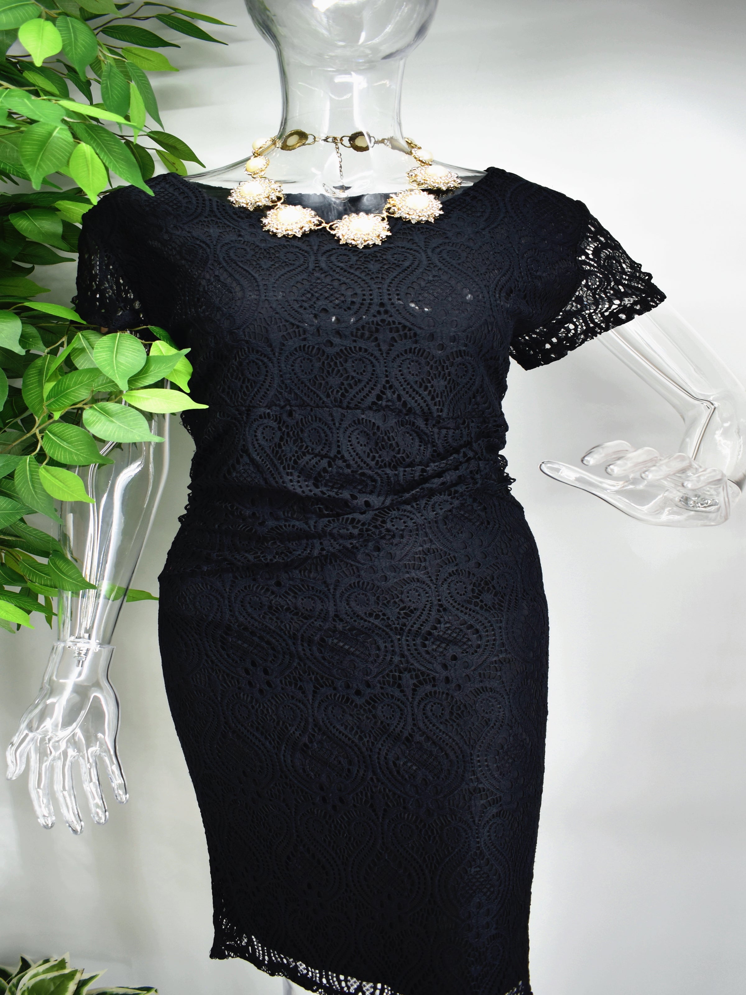 Bronnie Black Lace Dress