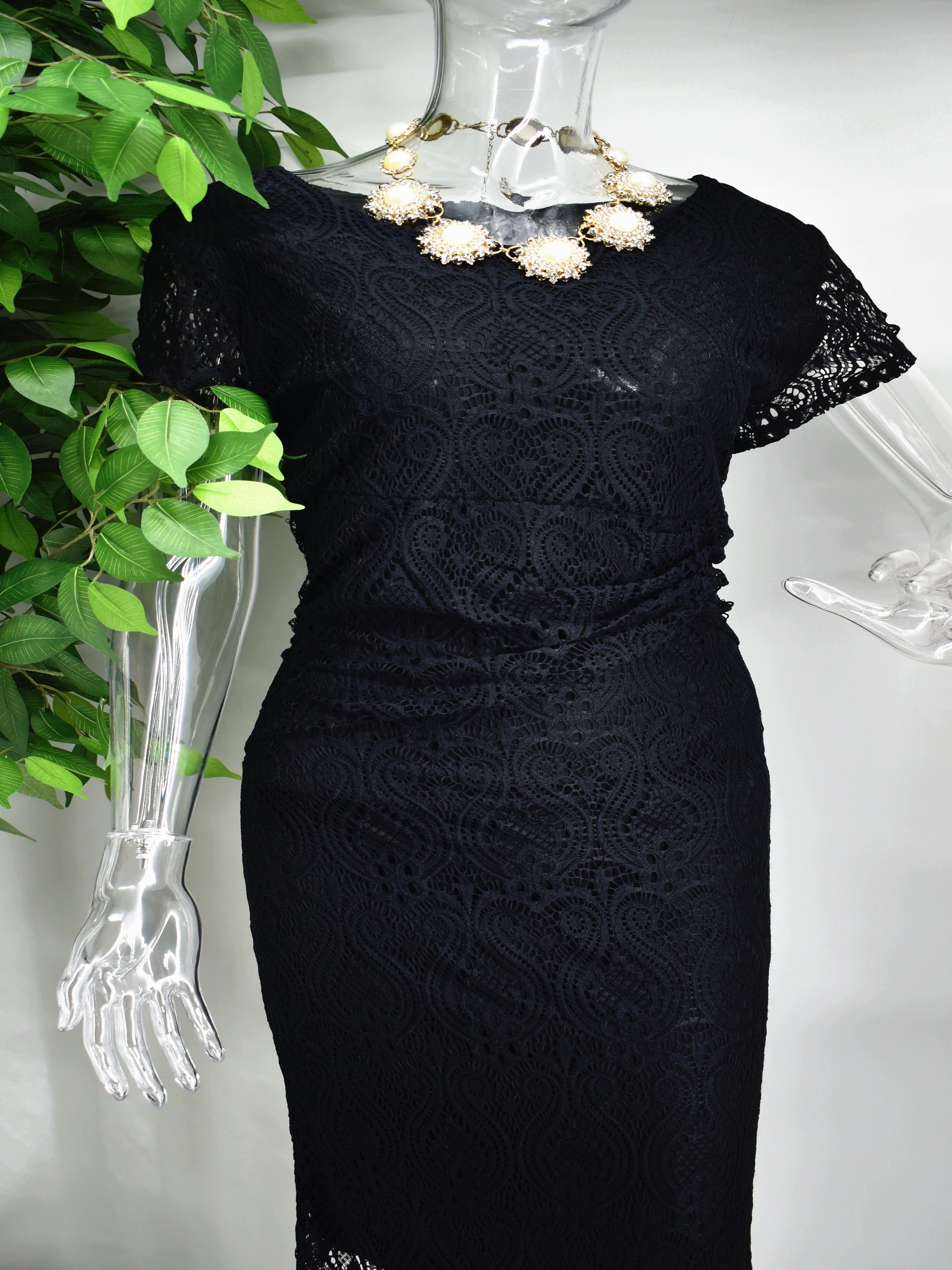 Bronnie Black Lace Dress