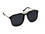 Breita Black Aviator Sunglasses