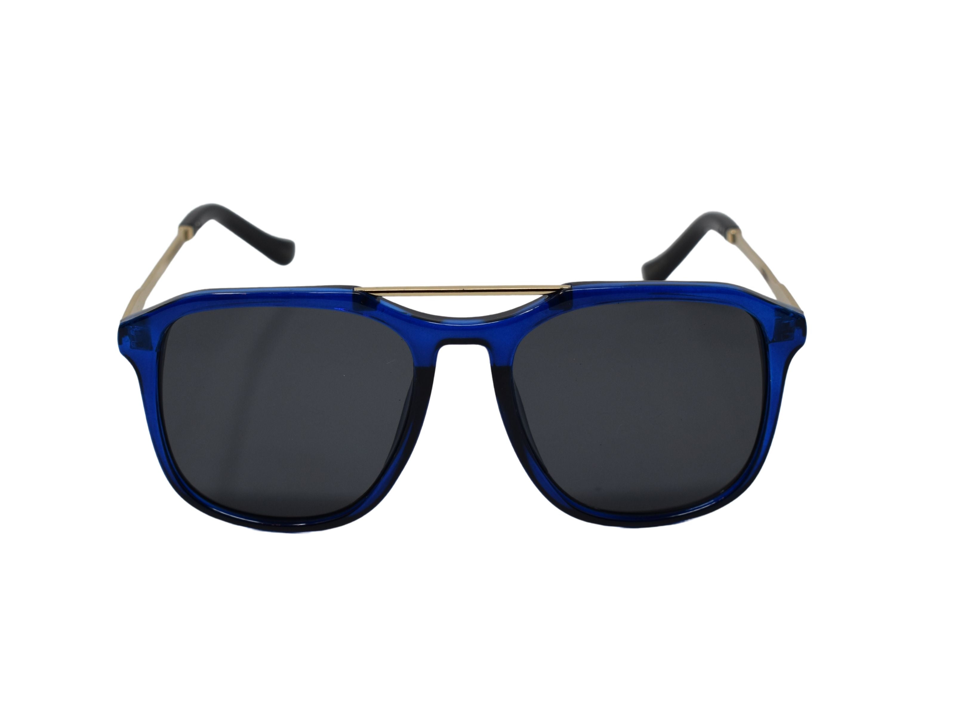 Bring an instant chic appeal with our stylish Breita blue aviator sunglasses.