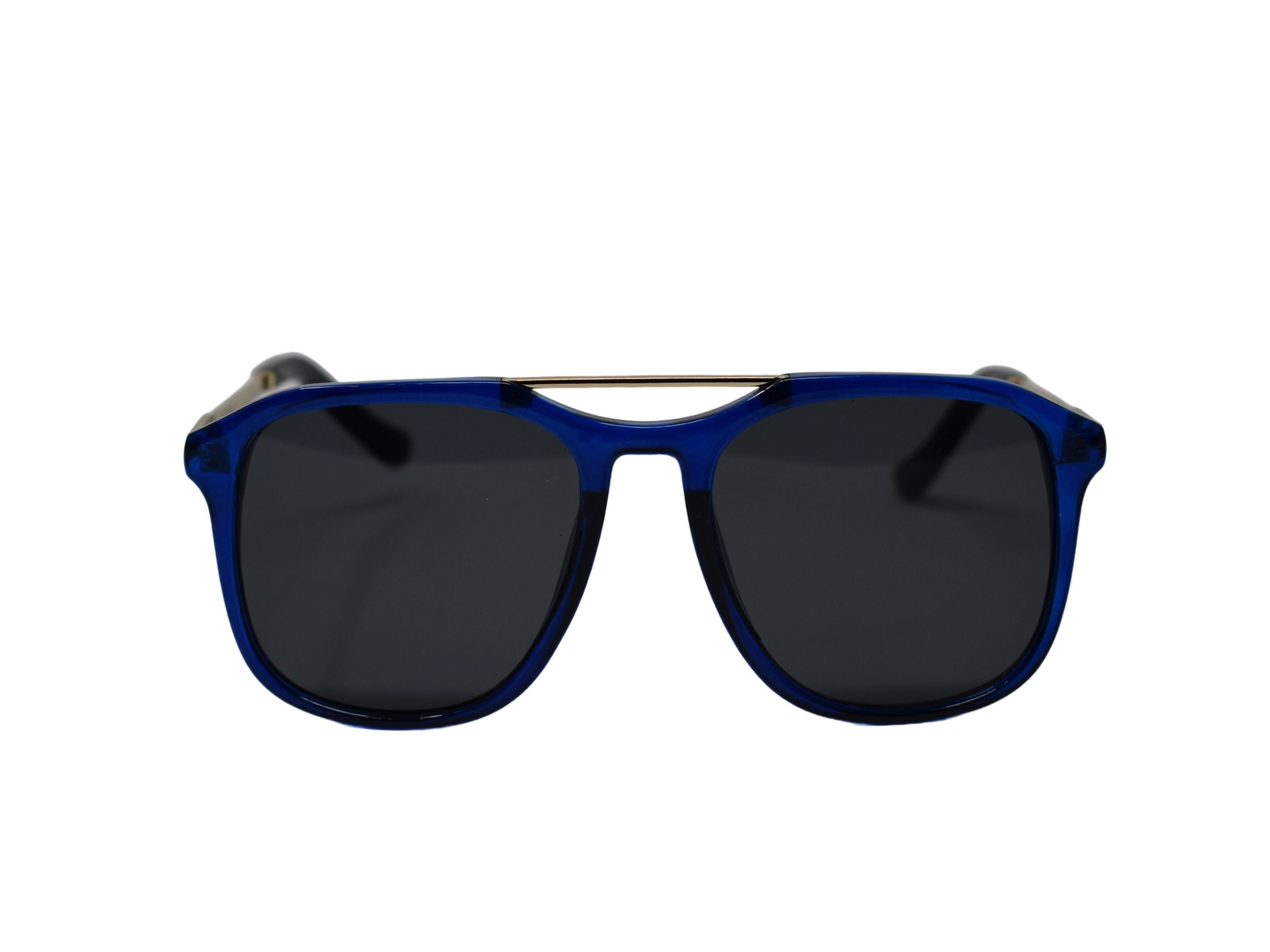 Bring an instant chic appeal with our stylish Breita blue aviator sunglasses.