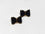 Calla Black Bow Earrings