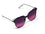 Camellia Purple Lens Sunglasses Black