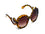 Clover Brown Lens Sunglasses Leopard Tortoise