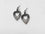 Eustoma Silver Heart Earrings