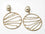 Francine Circle Gold Chandelier Earring