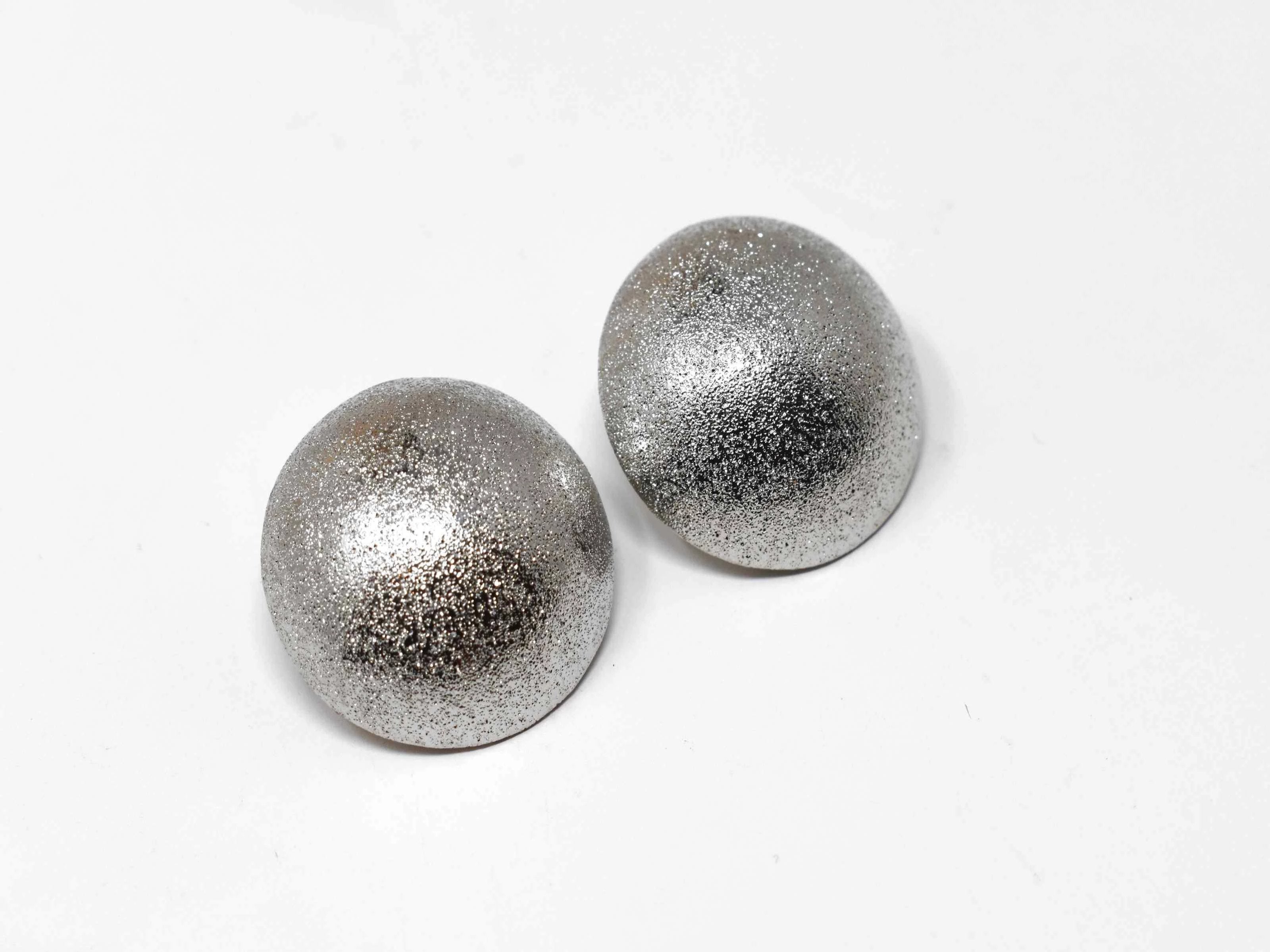 Brilliantly versatile are the words you would use to describe our Heather knob earrings. These matte stardust earrings are medium sized knob earrings with a pushback design.