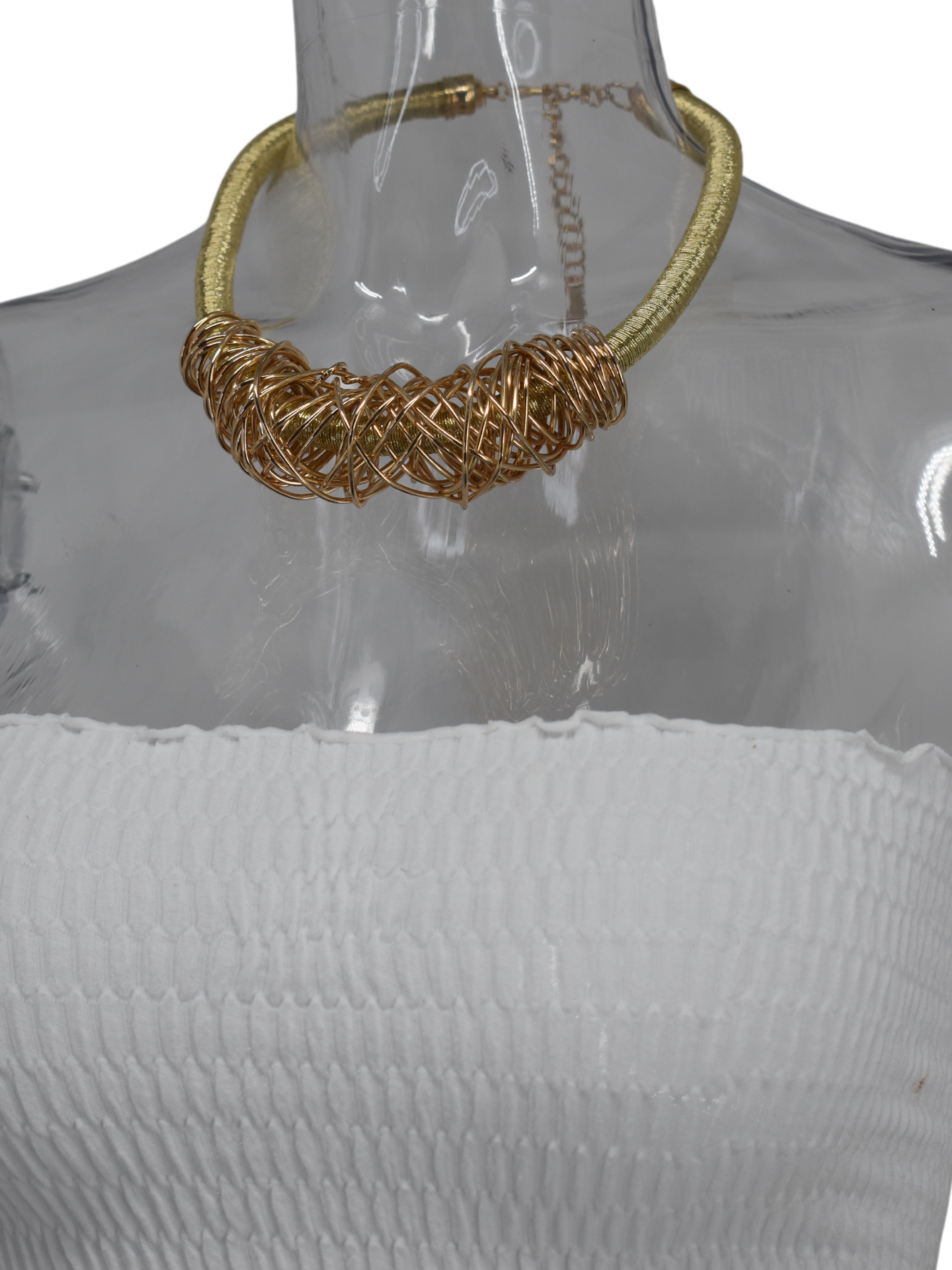 We are firm believers that our Isla gold necklace with gold wrapped accents will not let you down.