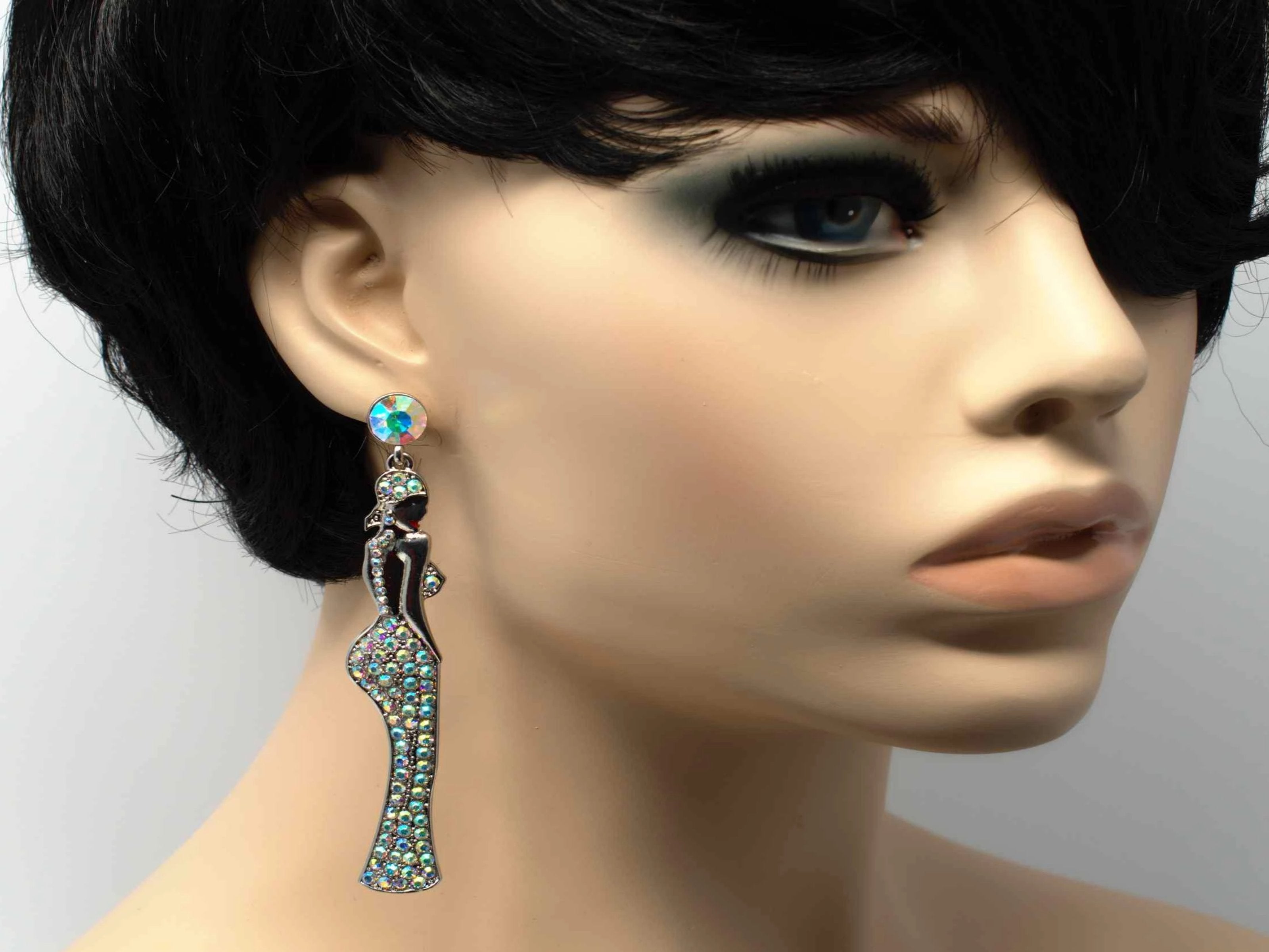 Keisha Lady Chandelier Drop Earring With Stone