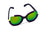 Larkspur Green Mirrored Lens Sunglasses Purple