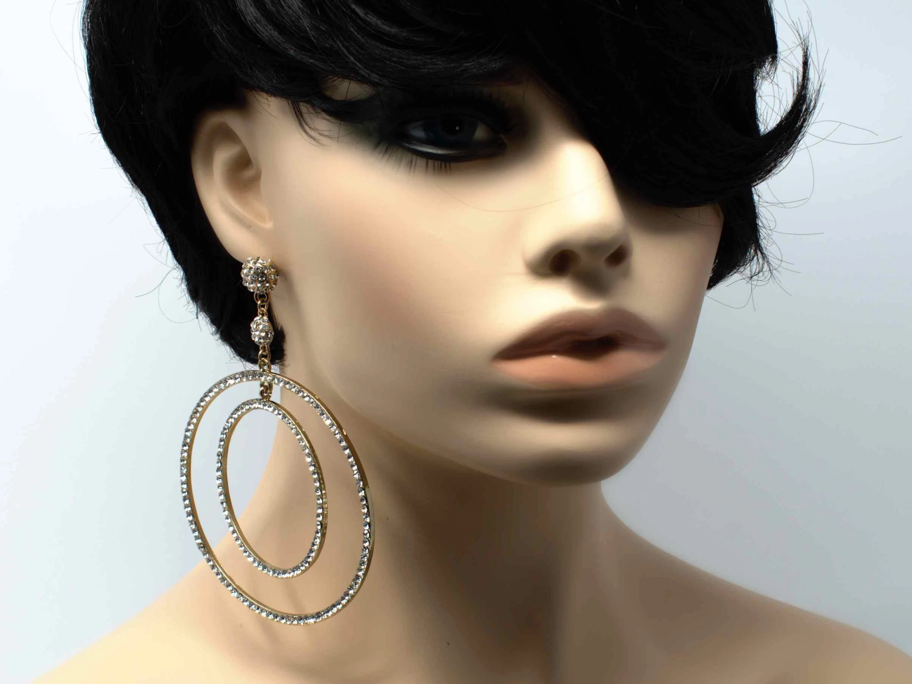 Rebecca Gold  Chandelier Earrings