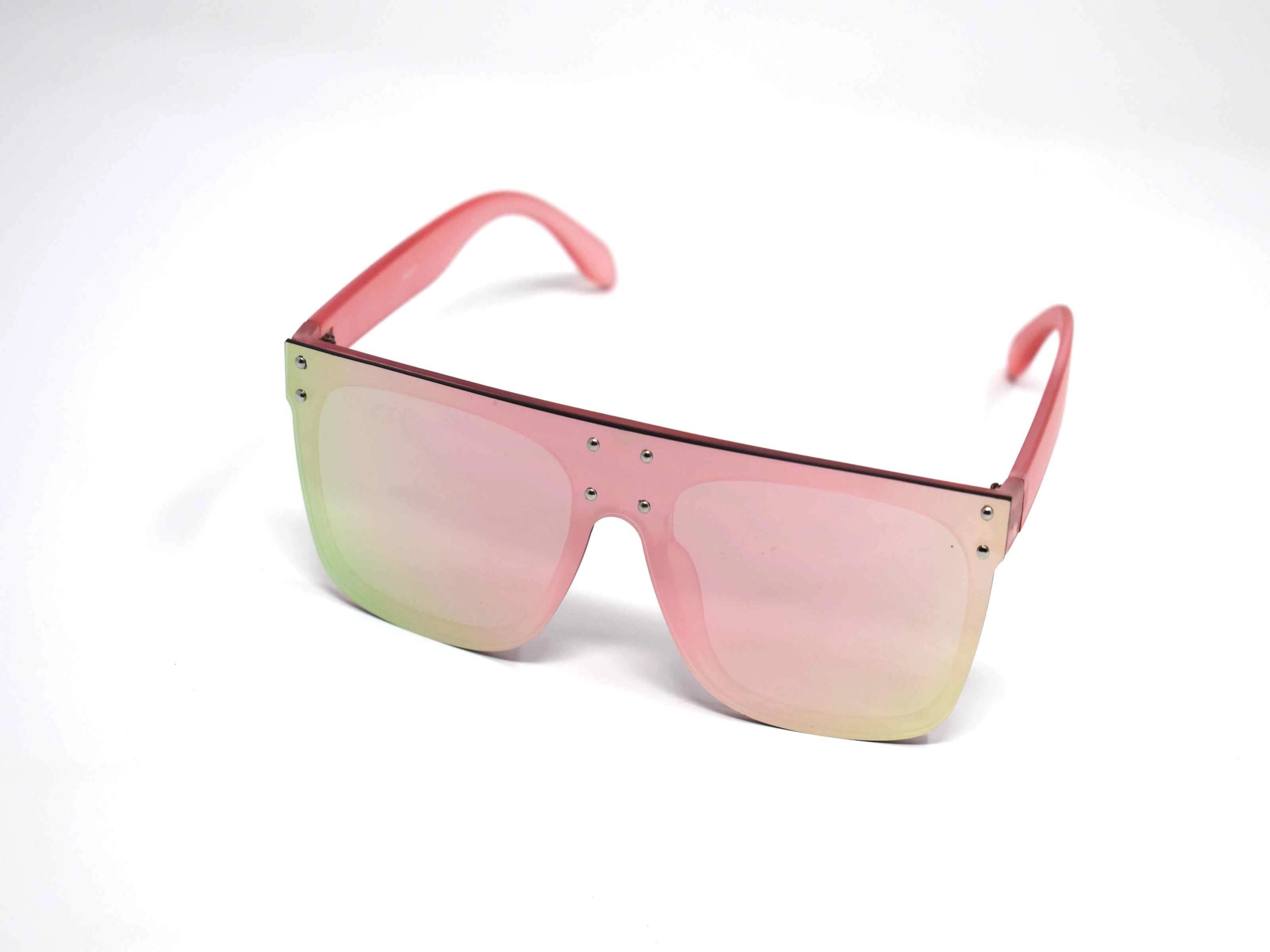 Rosa Pink Mirrored Lens Sunglasses Pink