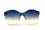 Sage Blue to Cream Ombre Lens Sunglasses Clear
