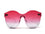 Sage Pink to Purple Ombre Lens Sunglasses Clear
