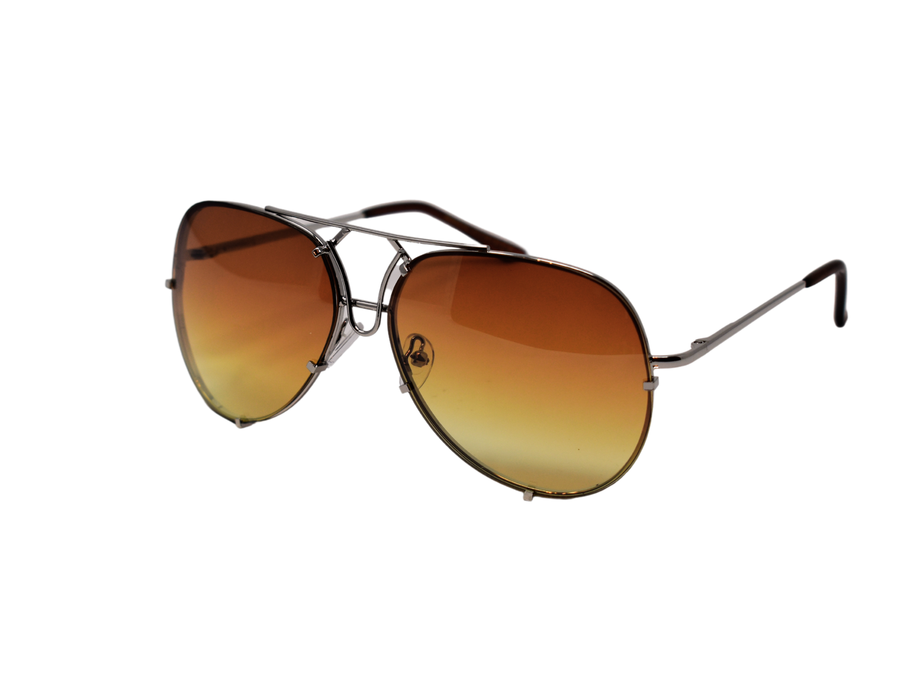 Make sure you indulge in our brilliant Viburnum Brown lens aviator style glasses with a silver frame. 