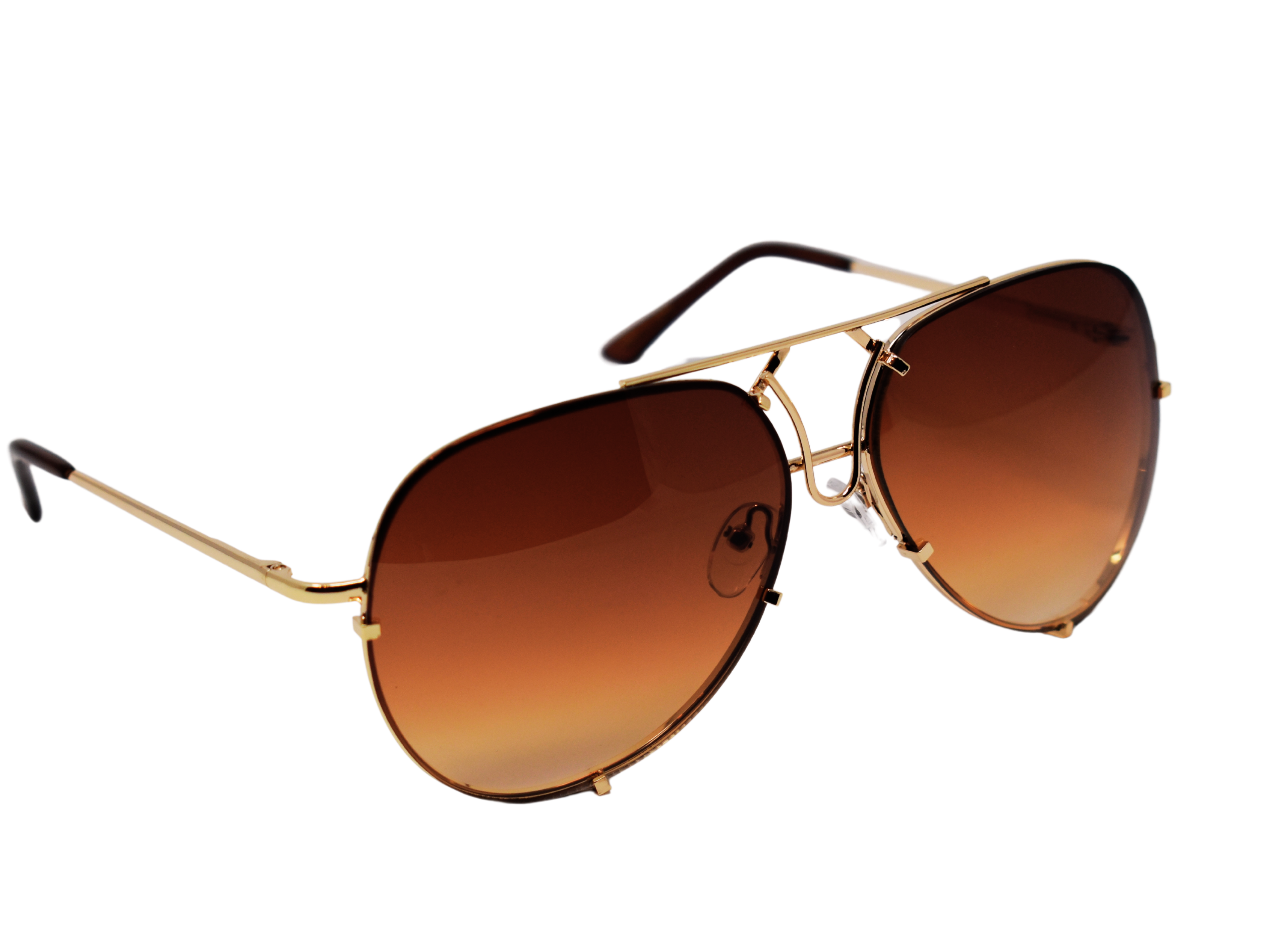 Make sure you indulge in our brilliant Viburnum Brown lens aviator style glasses with a Gold frame. 
