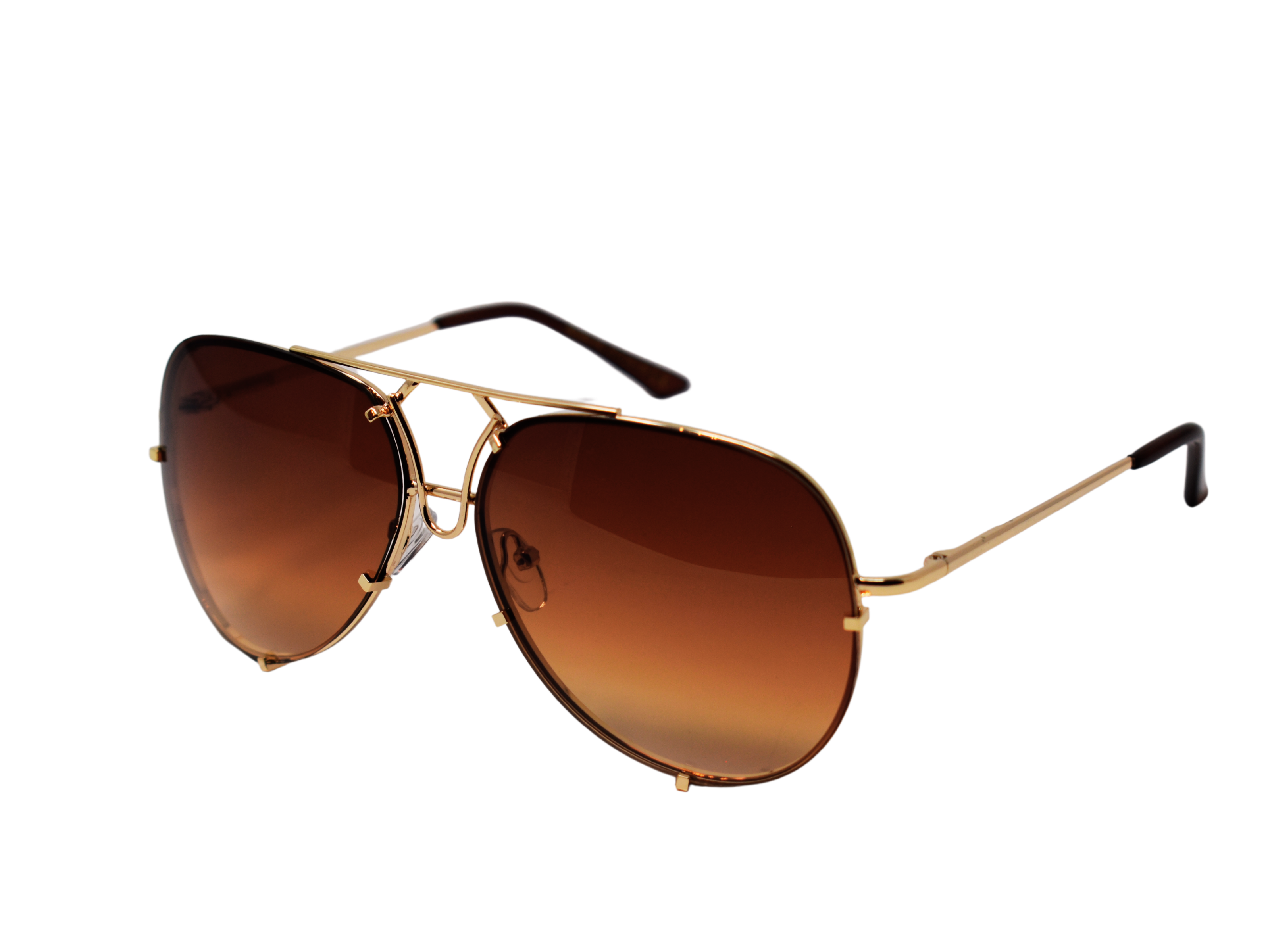 Make sure you indulge in our brilliant Viburnum Brown lens aviator style glasses with a Gold frame. 